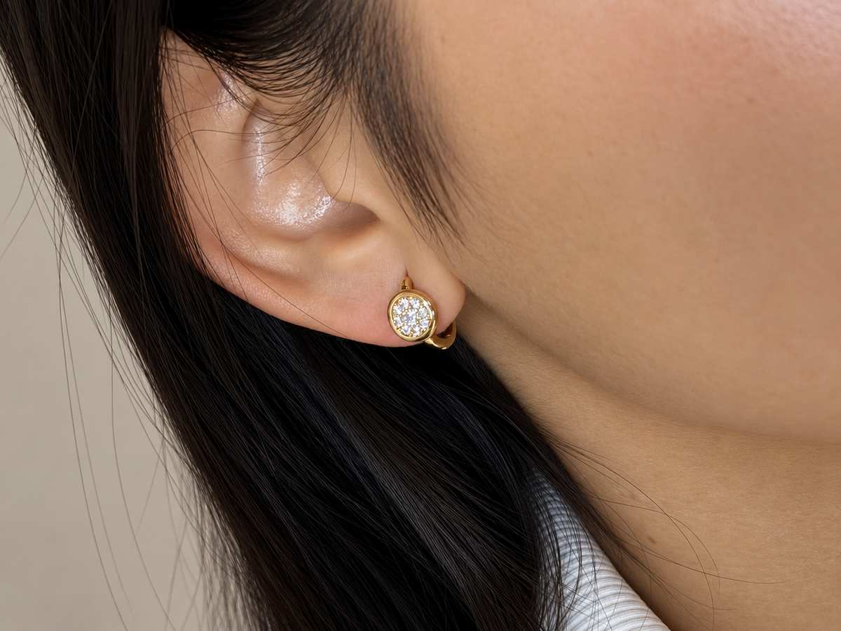 Aretes Aura - Laminado en Oro 18k