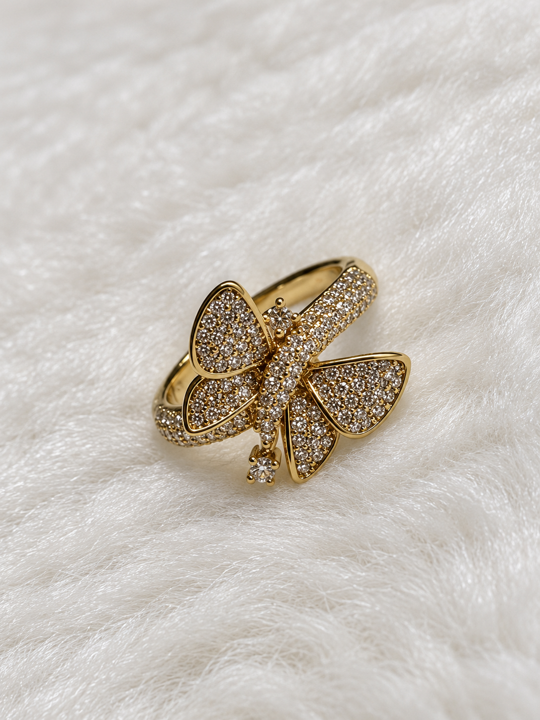 Anillo de Mariposa - Baño de Oro