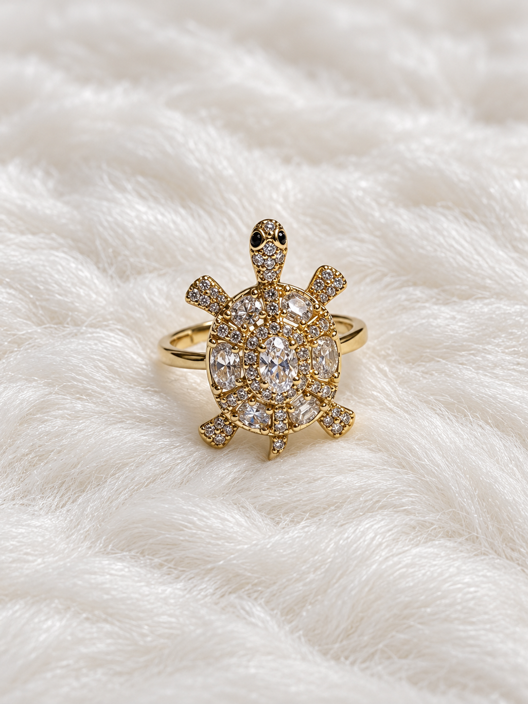 Anillo de Tortuga - Baño de Oro