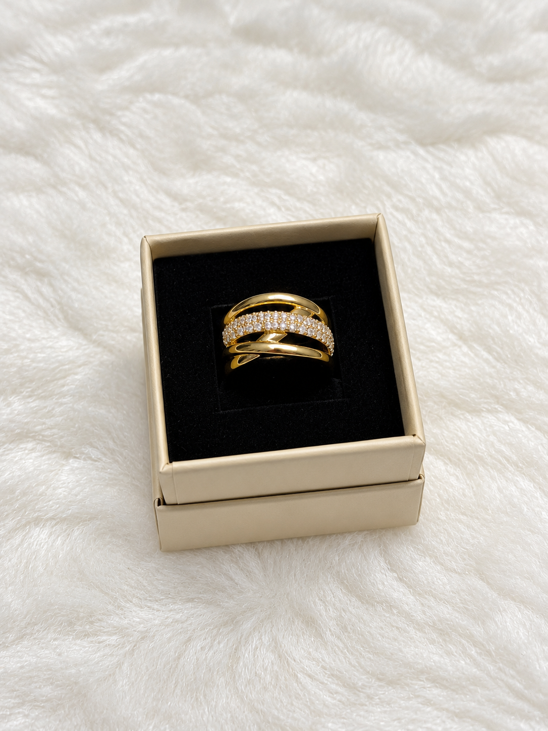 Anillo Dama - Baño de Oro