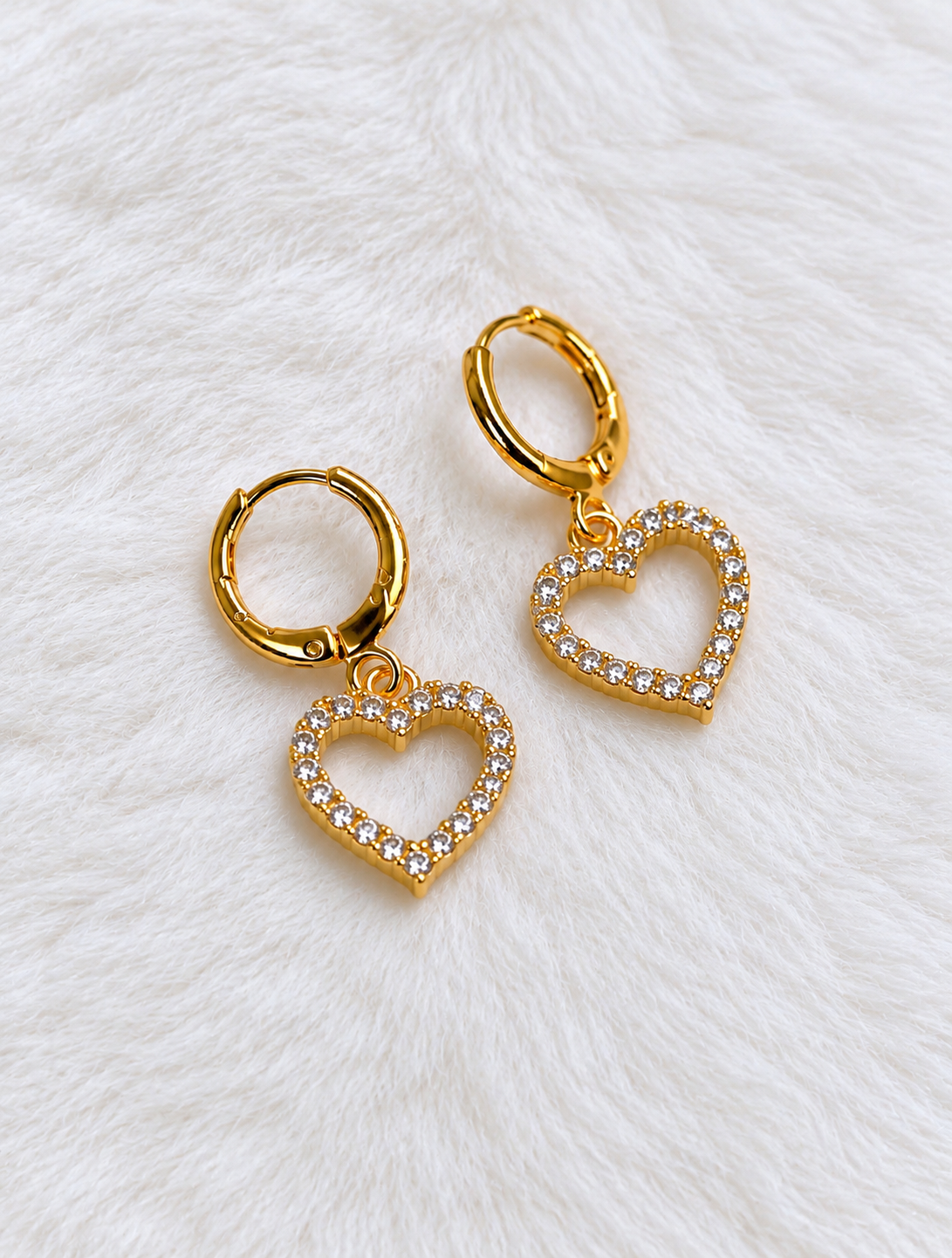 Set de Corazón - Baño de Oro