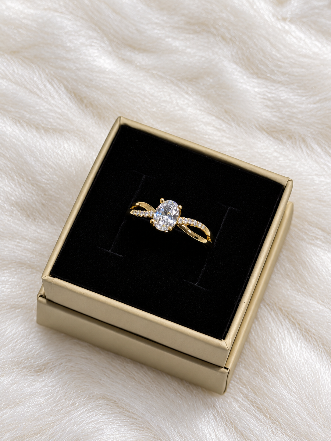 Anillo Piedra Infinito - Baño de Oro