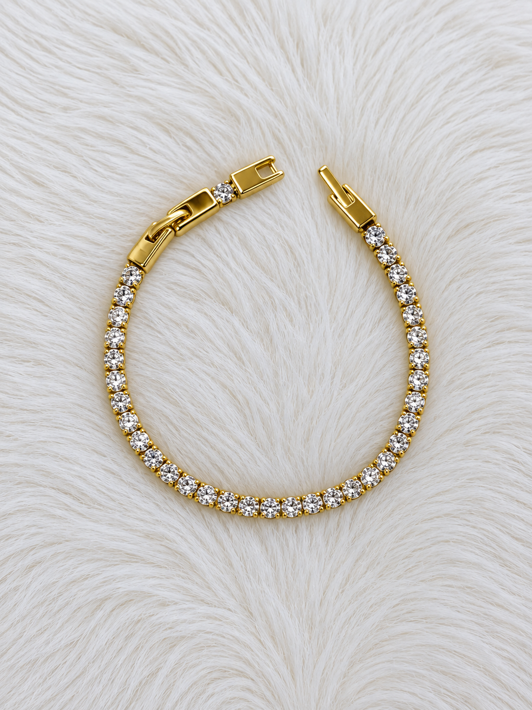Pulsera de Crystal - Baño de Oro