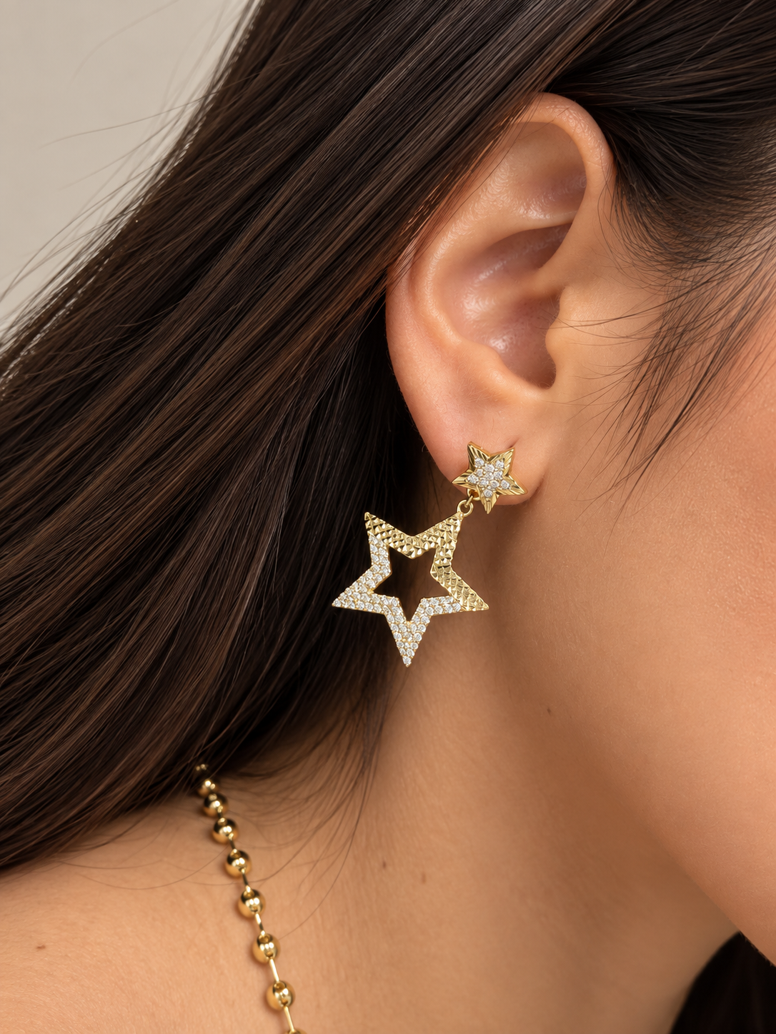 Aretes de Estrella - Baño de Oro