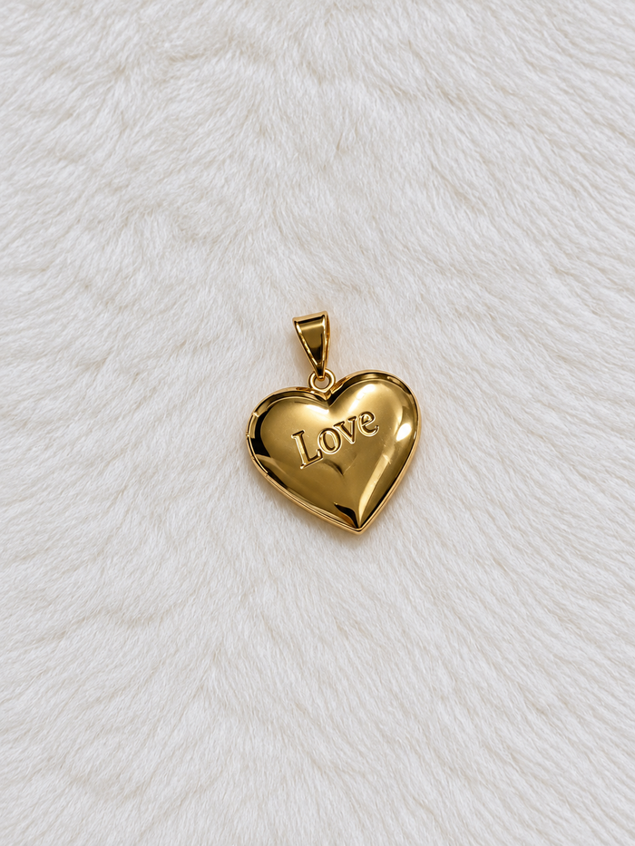 Dije Corazón Eterno Portafoto - Baño de Oro