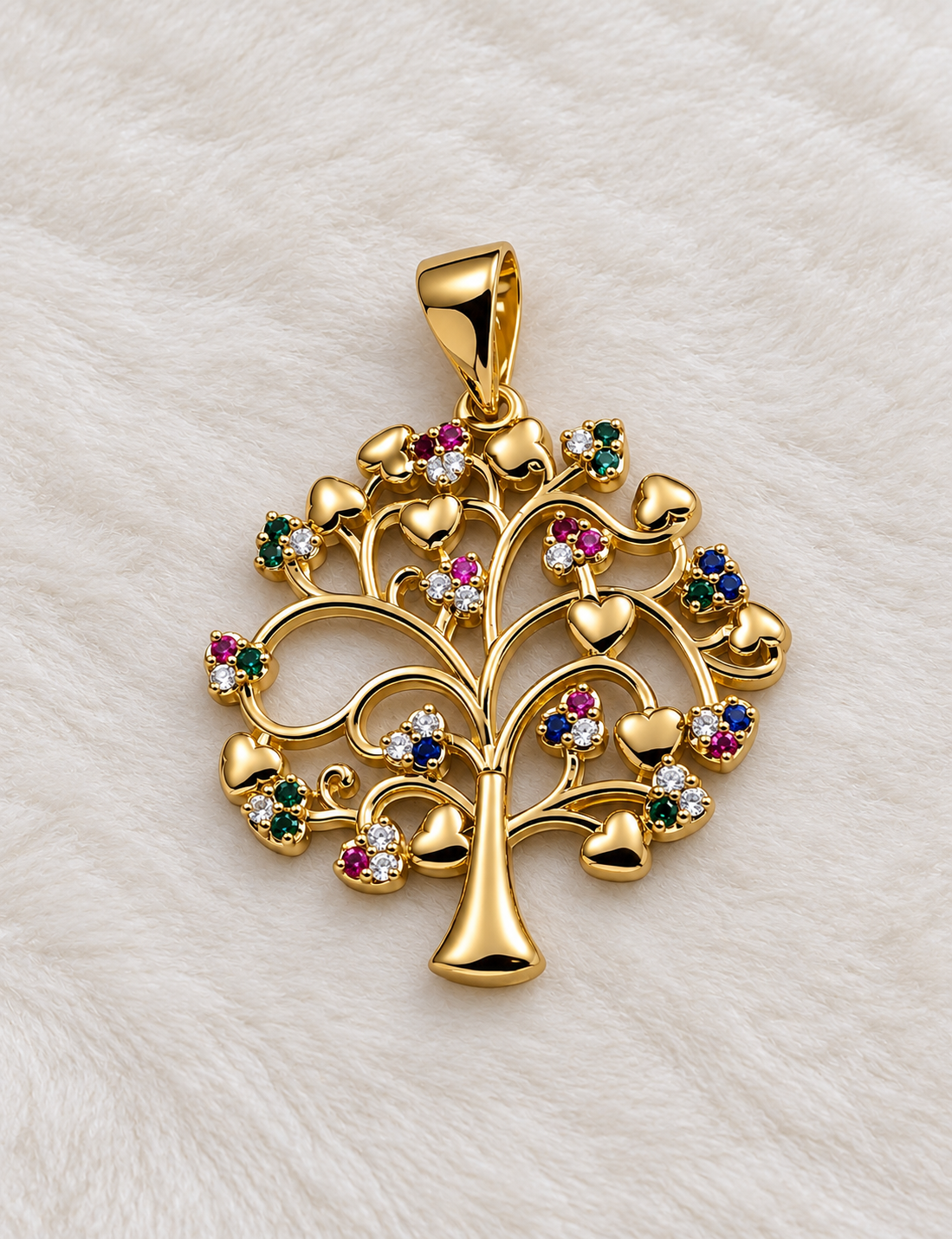 Dije de Árbol - Baño de Oro