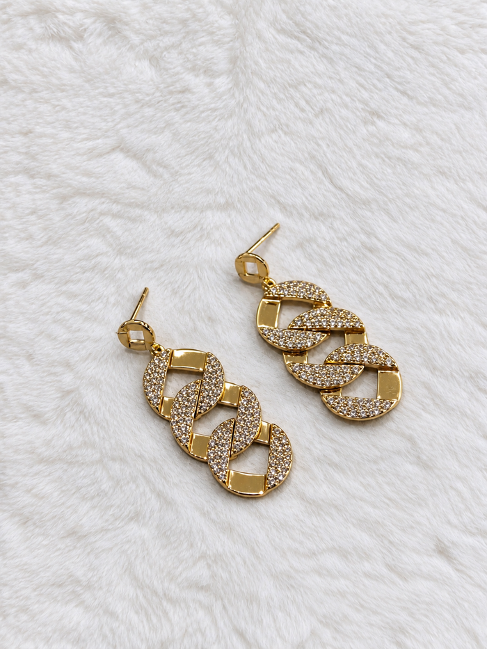 Aretes Roma - Baño de Oro