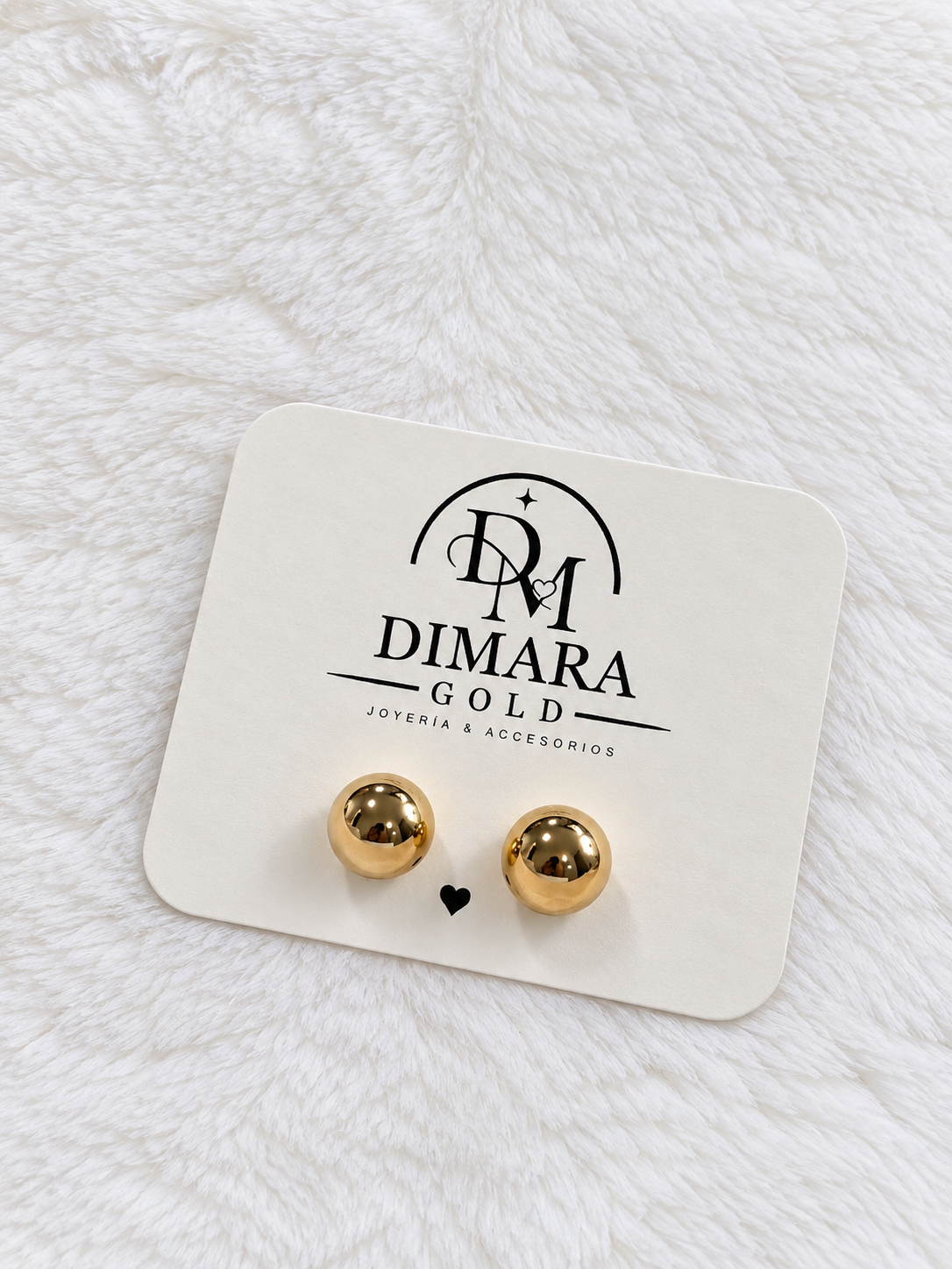 Aretes Topo Grande - Baño de Oro