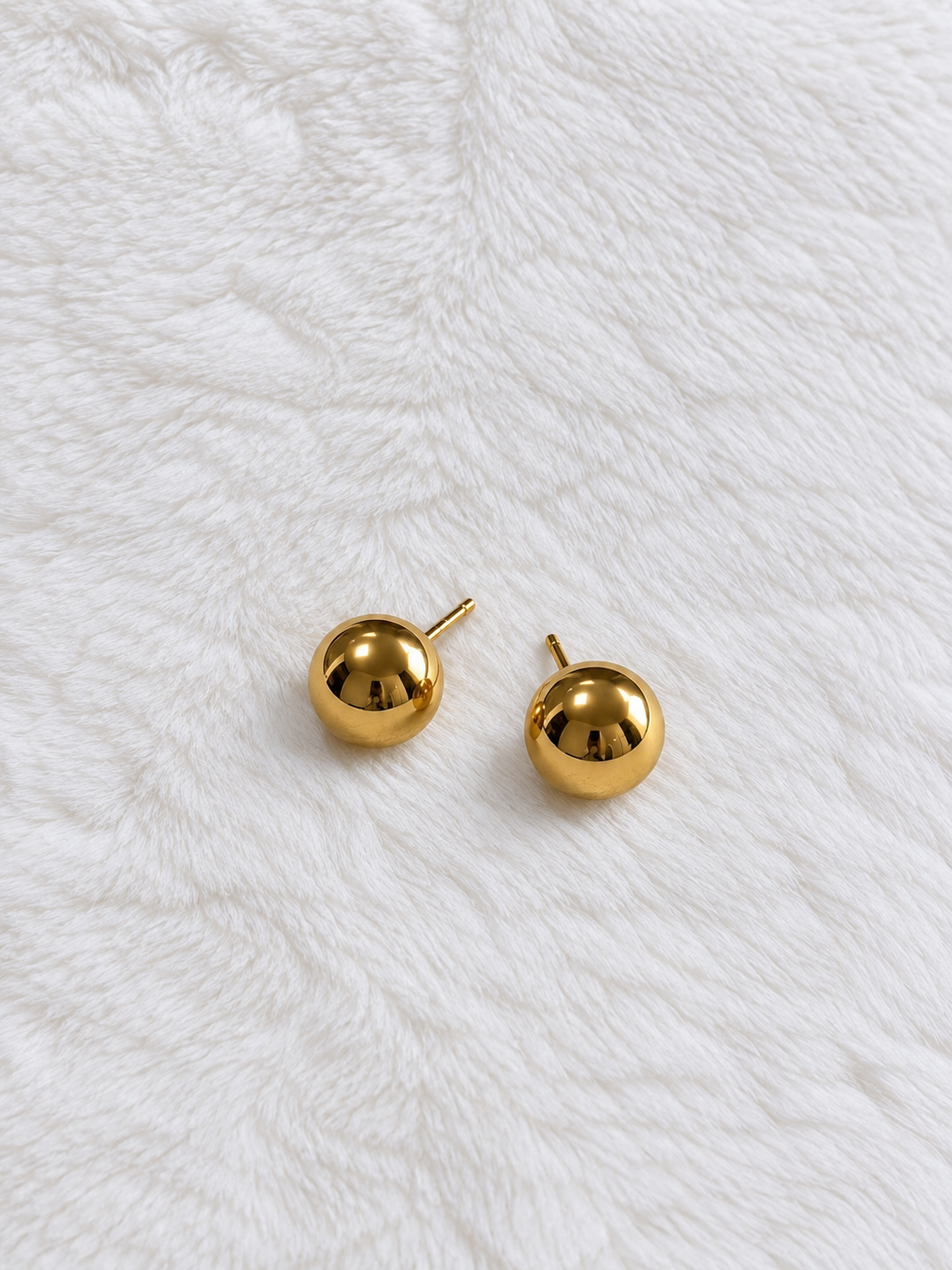 Aretes Topo Grande - Baño de Oro