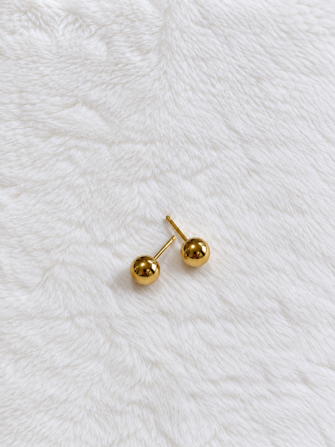 Aretes Topo Pequeño - Baño de Oro