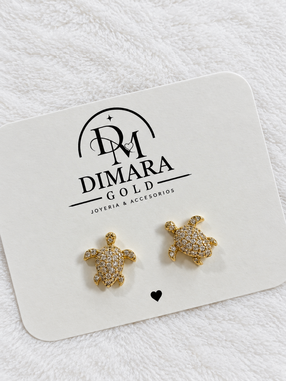 Aretes de Tortuga - Baño de Oro